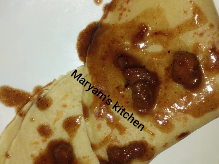 Recipe Crepes with chocolate caramel bananas the  Makes Drooling Makes you drool