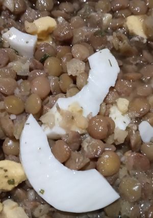 Una foto de Lentejas a la vinagreta