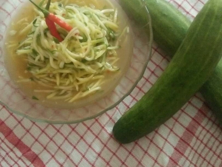 Cara Gampang Membikin Resep  Rujak serut timun mangga yang Lezat, Lezat Sekali