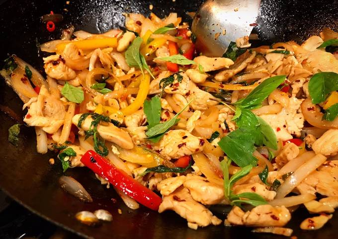 Accessible Thai Basil Chicken