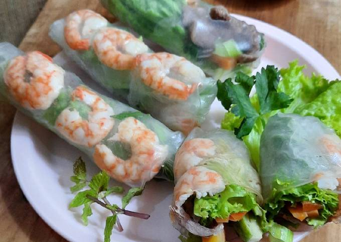 Resep Vietnamese Spring Roll Rice Paper Roll Oleh Idha Midayanthi Cookpad