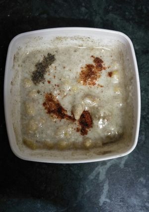 A picture of Boondi curd.