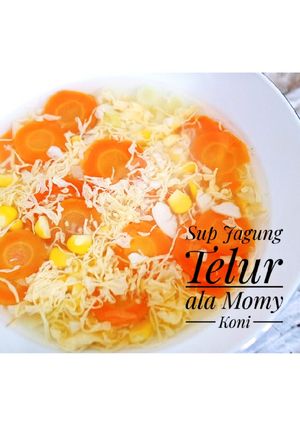 Foto resep Sup jagung telur