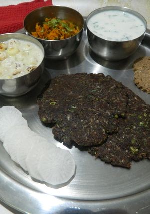 A picture of Buckwheat and Radish Paratha.