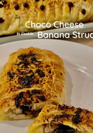 Foto resep [Eps. 52] Choco Cheese Banana Strudel 🍌🍫🧀