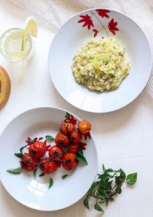 Foto de Risoto de abobrinha e limão siciliano