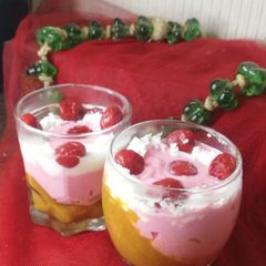 Mango Strawberry dessert A picture of Mango Strawberry dessert.