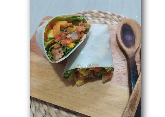 Salad wrap ala KFC