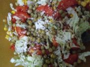 Una foto de ensalada con chia