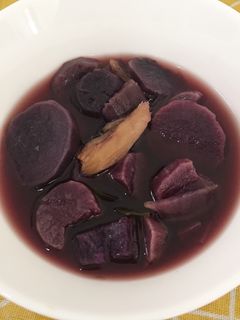 Foto resep Ginger Purple Sweet Potato (ubi ungu jahe)