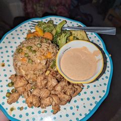 A picture of Yum yum sauce dupe.