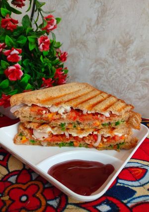 A picture of Veg Club Sandwhich.