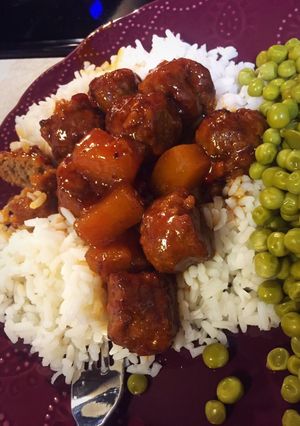 A picture of Sweet & Sour Meatballs.