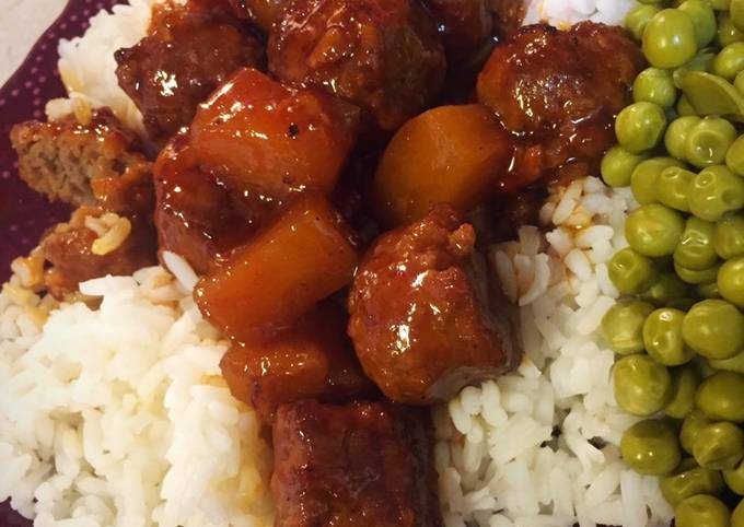 Recipe of Any-night-of-the-week Sweet & Sour Meatballs