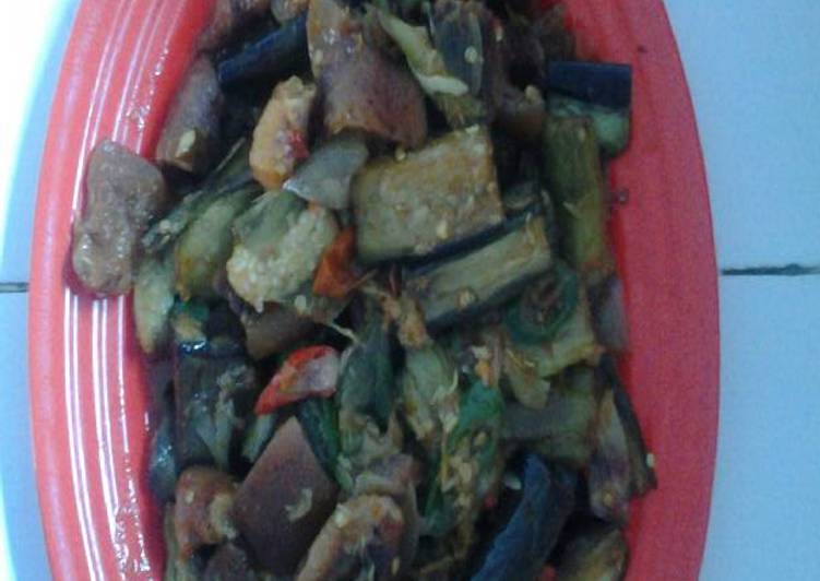 Recipe: Yummy Sambalado Terong Kikil Sapi
