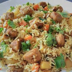 A picture of Soyabean Pulao.