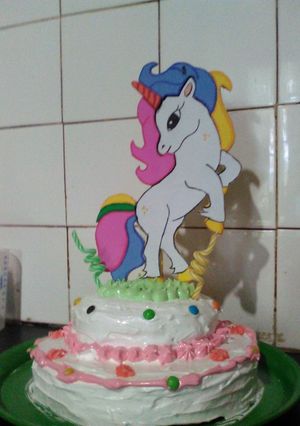 Una foto de Torta de cumpleaños.😍