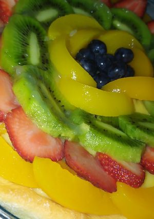 Una foto de Tarta de frutas💗 Con toque personal
