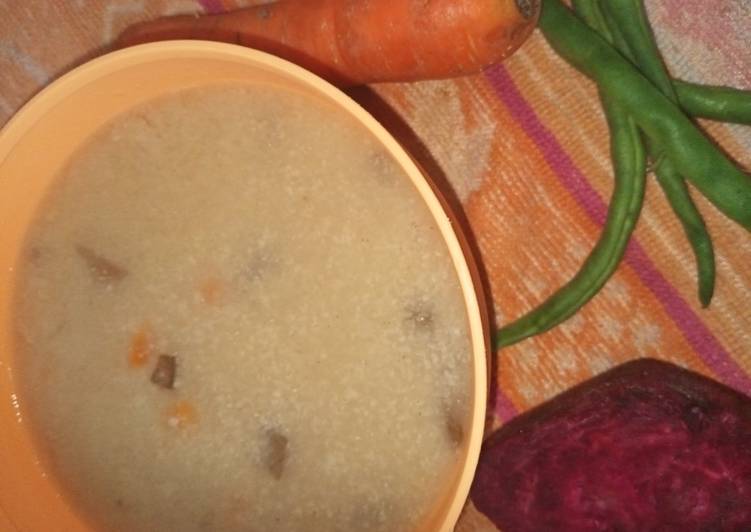 Steps to Prepare Any-night-of-the-week Kodo Millets Soup