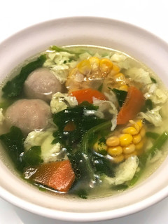👩🏻🍳豐富的菠菜蛋花湯 的食譜成品照片