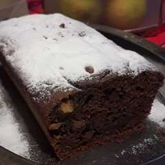 Una foto de Budín de batata y chocolate amargo