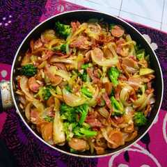 รูปของ Toping pizza "meat lover" homemade