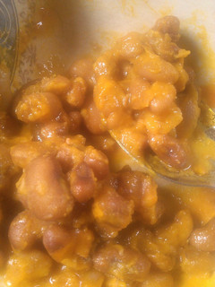 A picture of Mashed fresh beans.