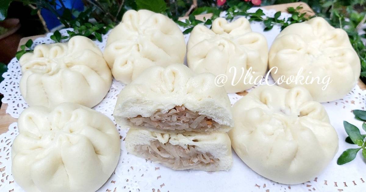 Resep Bakpao Lembut Isi Bengkuang Empuk Dan Mudah Oleh Vlia Cooking