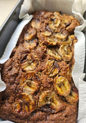 Una foto de Banana bread🍌🍌🍌