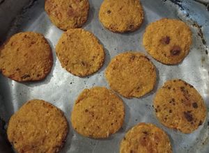 Una foto de Galletas de Boniato Saludables con Chocolate y Mantequilla de Maní