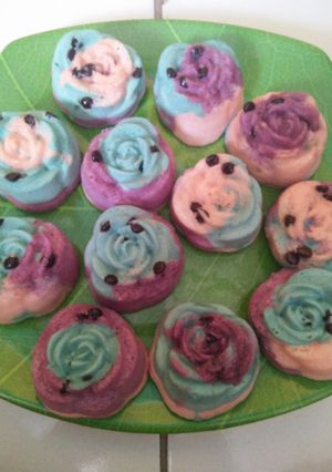 Foto resep Bolu kukus/mawar rainbow