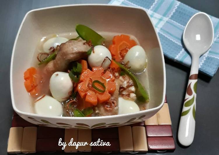 Bumbu memasak Sup Ayam Telur Puyuh#Ketopad_CP_AnekaSoup Anti Gagal