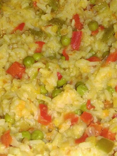 Una foto de Arroz caldoso con verduras