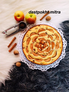 عکسی از دستور کیک سیب و دارچین