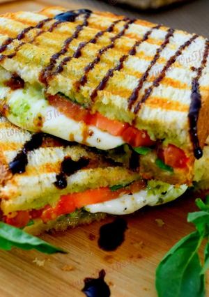A picture of Grilled Caprese Sandwich.