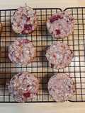 Raspberry Lemon Baked Oatmeal Cups