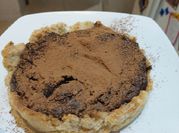 Una foto de tarta dulce harina de almendras
