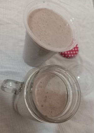 A picture of Banana and coconut smoothie.