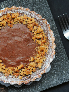 核桃巧克力起司塔 Walnut chocolate cheese tart 的食譜成品照片