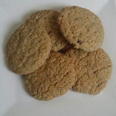 Oat chocolate chips cookies A picture of Oat chocolate chips cookies.