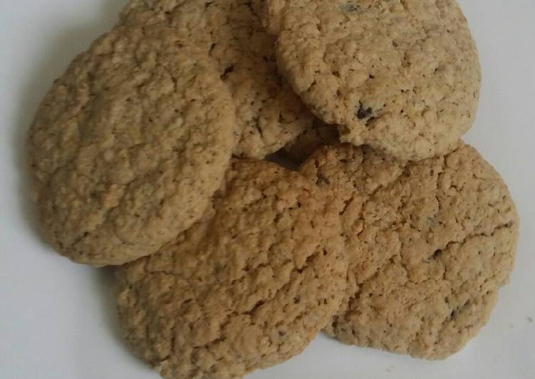 Steps to Make Favorite Oat chocolate chips cookies