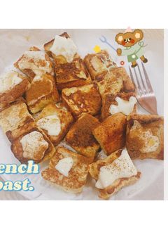法式奶油吐司塊🧈｜消吐司料理｜低糖低卡 的食譜成品照片