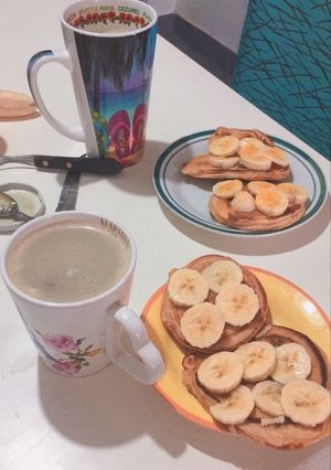 Una foto de Pancakes saludables para el desayuno! ✨🤤