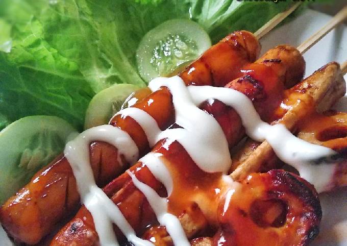 Resep Sate sosis & seafood bakar oleh Meita Adityani Cookpad