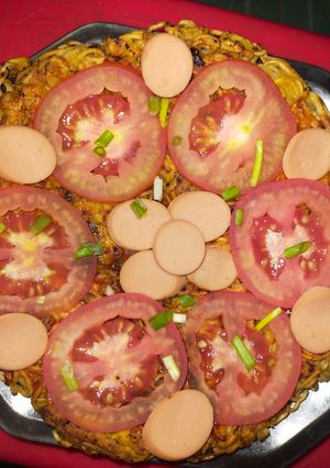 Hình của món Pizza mì gói 🍕.