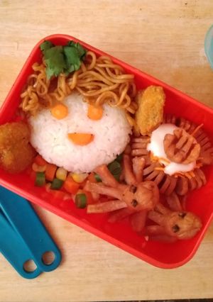 Foto resep BENTO SIMPLE #harianaknasional2019 #isitempatbekalanak