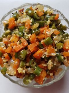 A picture of Carrot Beans Poriyal.