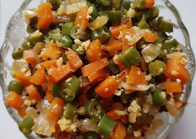 Carrot Beans Poriyal