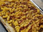 A picture of macaroni pizza