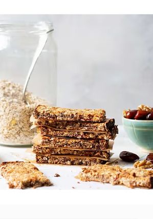 Una foto de Barritas energéticas de avena y plátano